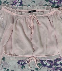 Off-Shoulder Crop Top