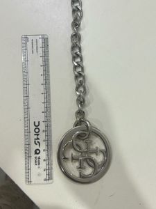 Y2k Silver Guess Keychain Bag Charm