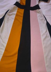Color Block Midi Dress