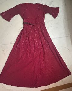 Elegant Maroon Dress