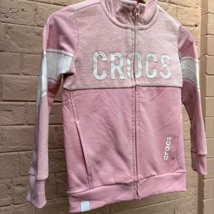 Girls Crocs Pink Zip-Up Jacket