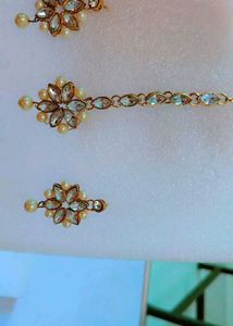 Stunning Kundan &amp; Pearl Necklace Set