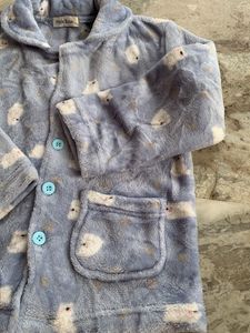 Cozy Blue Fleece Pajama Top