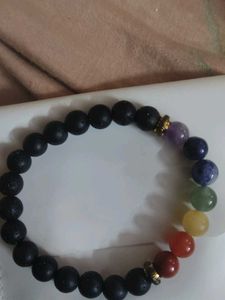 Chakra Lava Stone Bracelet
