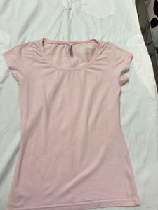 Soft Pink Basic T-Shirt