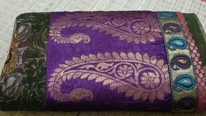 New Half Exquisite Brocade Silk & Net Sare