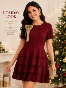 🎀Tiered Party Dress 👗 with Bow