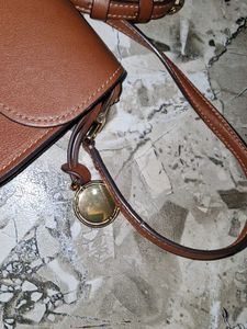 Fossil Brown Leather Crossbody Bag
