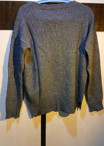 Cozy Grey Knit Sweater