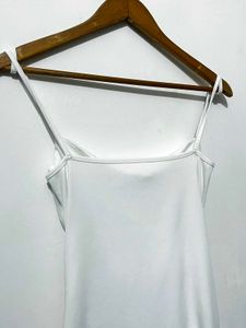 Elegant White Slip Dress