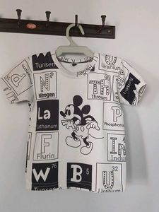 Mickey Mouse Science Print T-Shirt