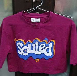 FYK Souled Graphic Crop Top