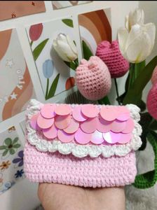 Pink Crochet Wallet🎀