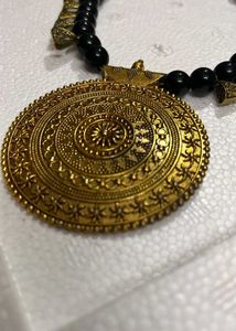 Beaded Medallion Necklace