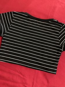 Black Striped Top