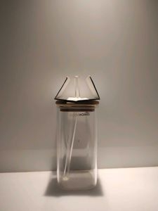 Pinteresty  Glass  Sipper With Straw