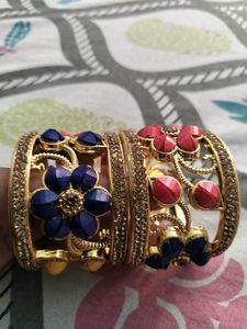 Combo Offer 2 Set Bangles With Free White Band
