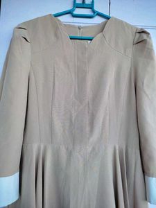 Korean Beige Dress