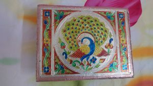 Exquisite Peacock Design Decorative Box
