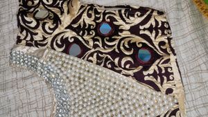 Partywear Heavily Embellished Blouse (Maroon)