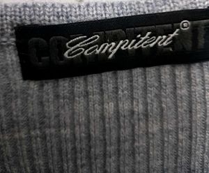 Grey Knit Winter Dress