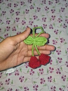 Combo of two Crochet lily Hair ties and K