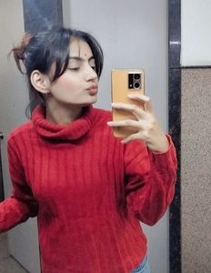 Cozy Rust Red Turtleneck Sweater