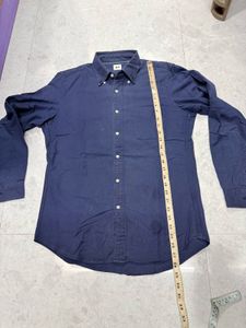 Uniqlo Navy Blue Button Down Shirt