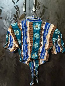 Patterned Cascais Top