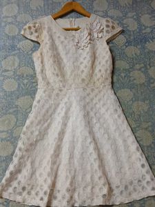 Elegant White Lace Dress