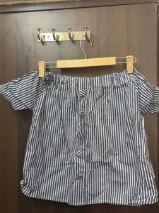 Stylish Striped Off-Shoulder Top
