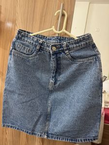 Classic Blue Denim Mini Skirt