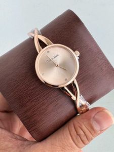 Calvin Klein Two-Tone Bangle Watch