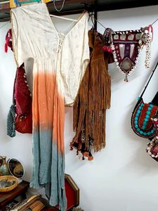 Boho Dip Dye Dress