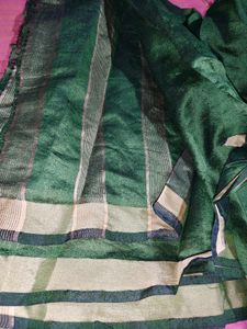 Emerald Green Silk Saree