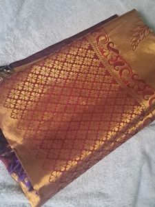 pretty silk blend saree