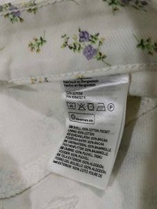 H&amp;M Floral Print Wide Leg Jeans