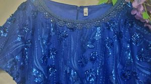 Stunning Blue Sequin Dress