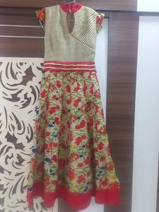 Floral Print Kurta Set With Dupatta