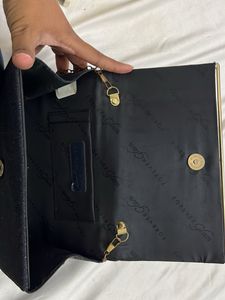 Sparkly Black Clutch Bag