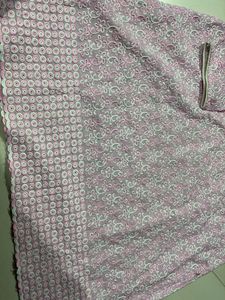 cute pink short kurta
