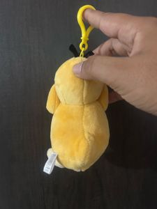 adorable Pokemon Psyduck plush keychain featuring
