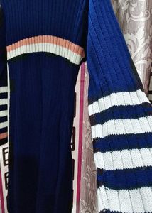 Stylish Striped Knit Dress