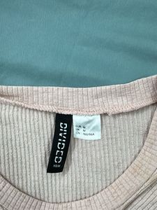 Dusty Pink Long Sleeve Twist Front Top
