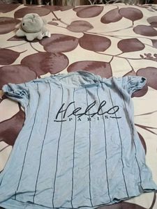 Striped "Hello Paris" T-Shirt
