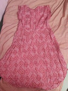 Beautiful Pink Printed Kurta XXL