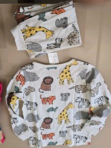 H&amp;M Cute Animal Pajama Set 3-4