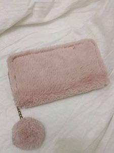 Cute Faux Fur Unicorn Pouch