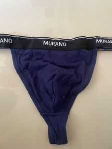 Murano Navy Blue Thong