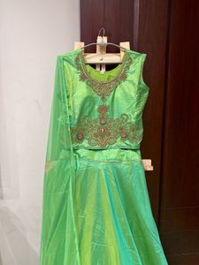 Brand New Green Embroidered Lehenga Choli